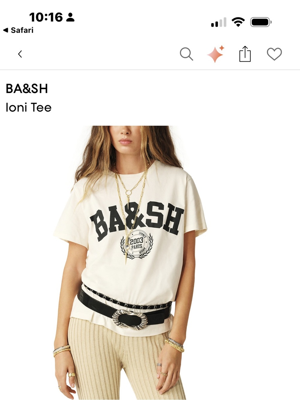 BA&SH Loni Tee